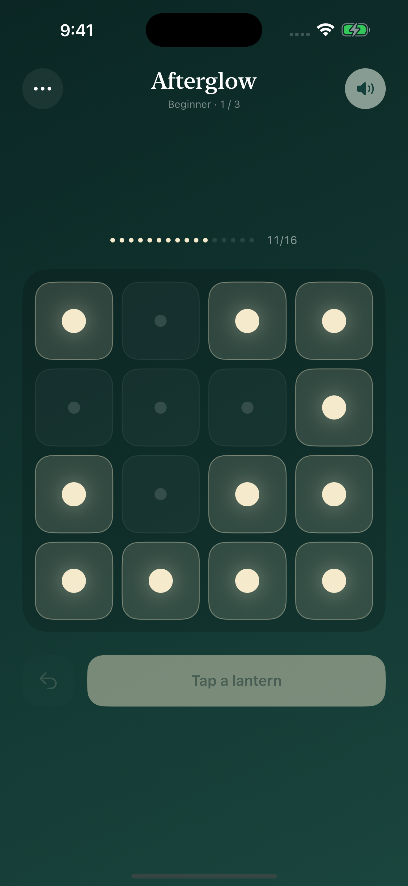Afterglow in Jollyturn: a glowing lantern puzzle